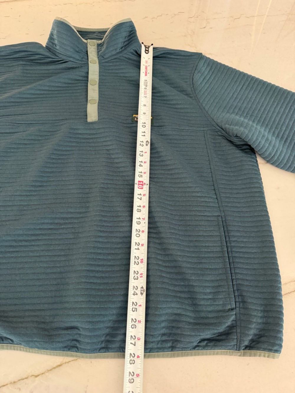 L.L. Bean Men's Airlight Knit Pullover Sweatshirt Size 3xl Blue Pocket - Picture 6 of 8